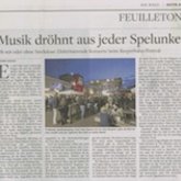 Musik dröhnt aus jeder Spelunke